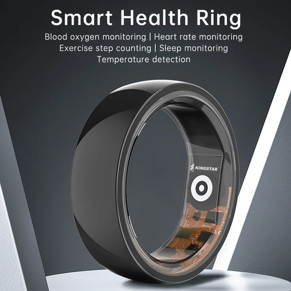 

R01 Smart Fitness Ring 2024 Men Women Sports Health Monitoring 3ATM Waterproof Multi-sport Mode Smartring For Andriod IOS