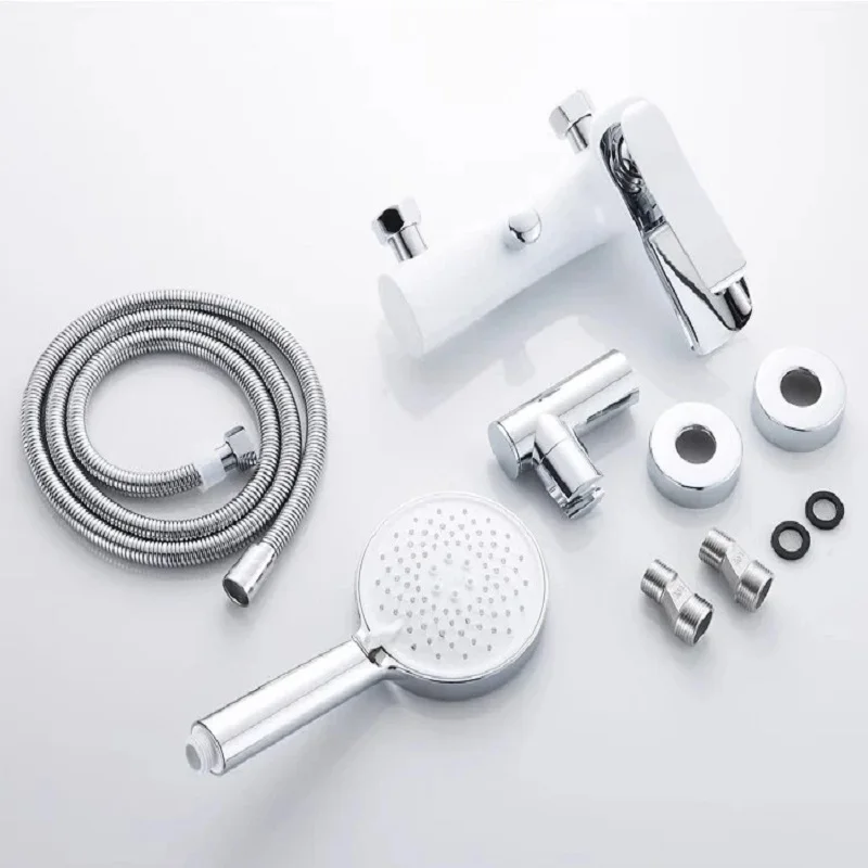 Hot and Cold Faucet Mixing Valve Handle Switch Repair Gland Fittings Mixer Tap Splitter Water Shower Faucet Accessories