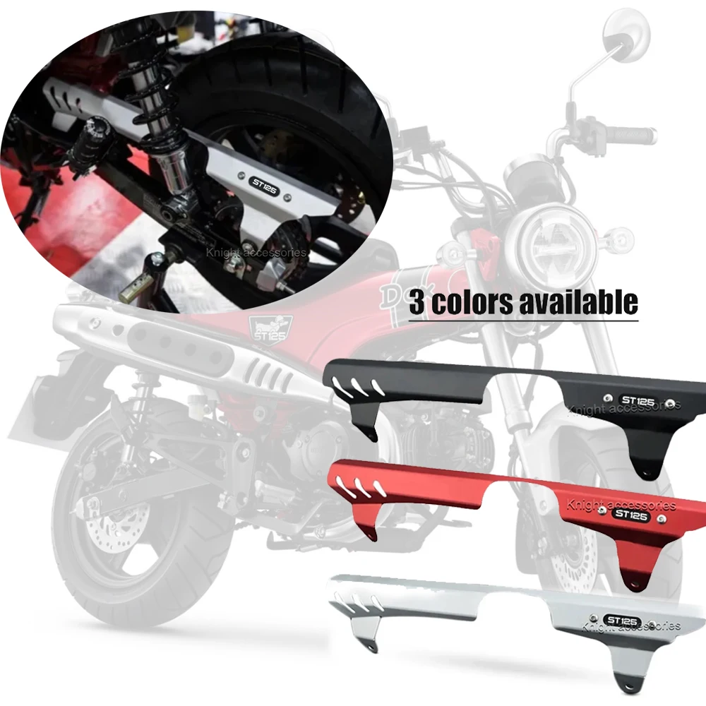 Accesorios de cadena de motocicleta para Dax 125 ST125 st125 2021-2023 Protector de cadena cubierta embellecedora protectora de Panel de barro de rueda