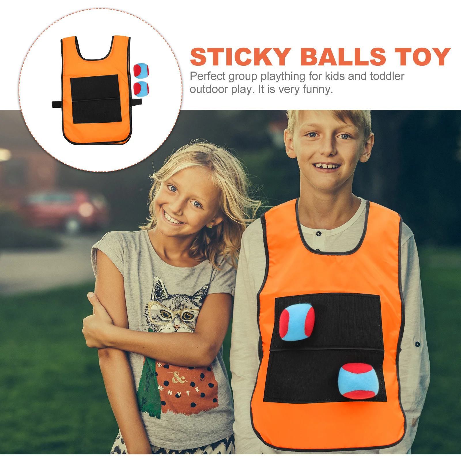 Sticky Balls Game Set Kids Outdoor Play Props Durable Materials Easy to Use Group Activity Fun for All Ages Sticky Balls Toy