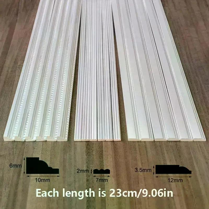 /Cna/1/3Pcs Dollhouse Skirting Line Ceiling Line Model For Micro Landscape Decor Strip Handmade DIY Scene Doll House Accessorie