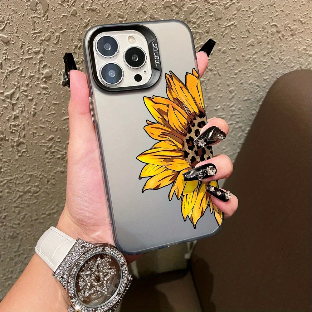 

Hot-selling leopard print floral phone case for iPhone 16 15 14 13 12 11 Pro/ Max/Plus shock-proof rear cover anti-fingerprint