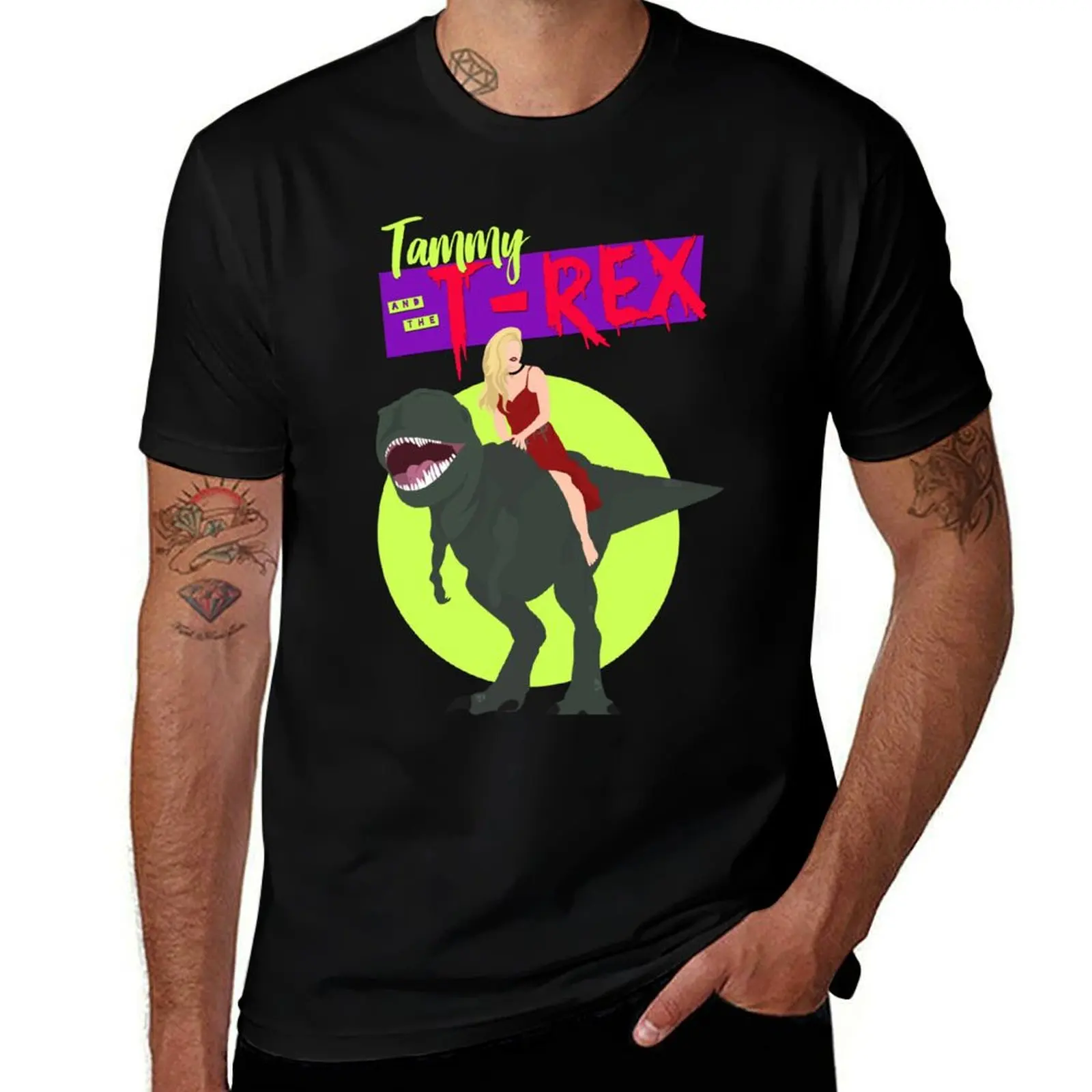 

Tammy and the Teenage T-Rex T-Shirt summer tops funny meme t-shirts oversized t shirt slim fit t shirts for men
