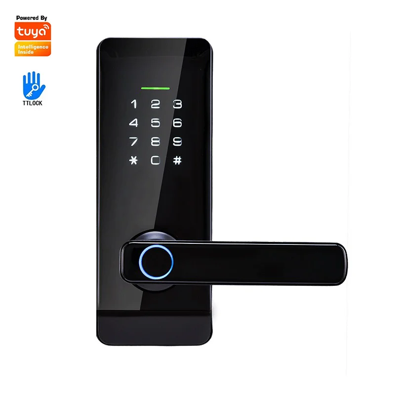 Tuya TTlock Smart Digital Door Lock WIFI Fingerprint Password APP RFID Unlock Multiple Unlocking For Front Door Bedroom Home