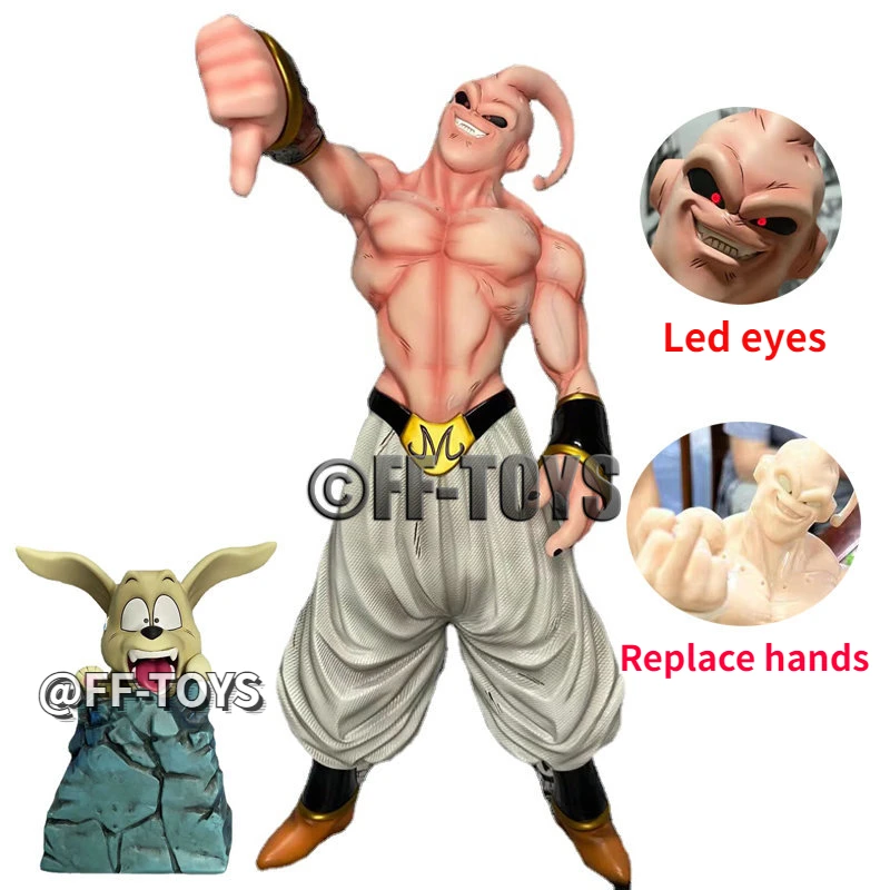 

34CM Anime Dragon Ball Super Buu Figure Led Eyes Majin Buu Figurine PVC Action Figures GK Statue Collection Model Toys Gifts