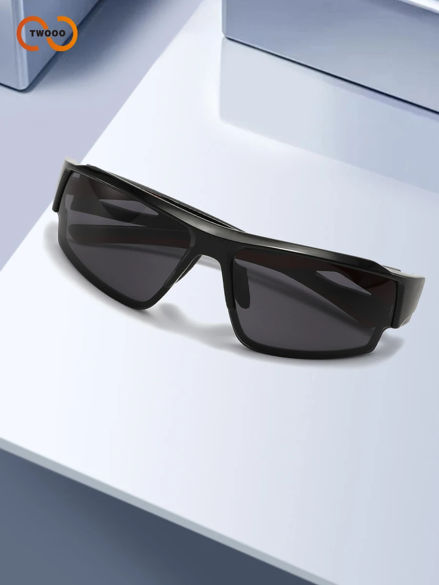 نظارات شمسية رياضية للجنسين، طراز ملفوف خفيف الوزن، حماية من الأشعة فوق البنفسجية 400 عالية الدقة مضادة للوهج في الهواء الطلق لركوب الدراجات والجري والأسماك #5