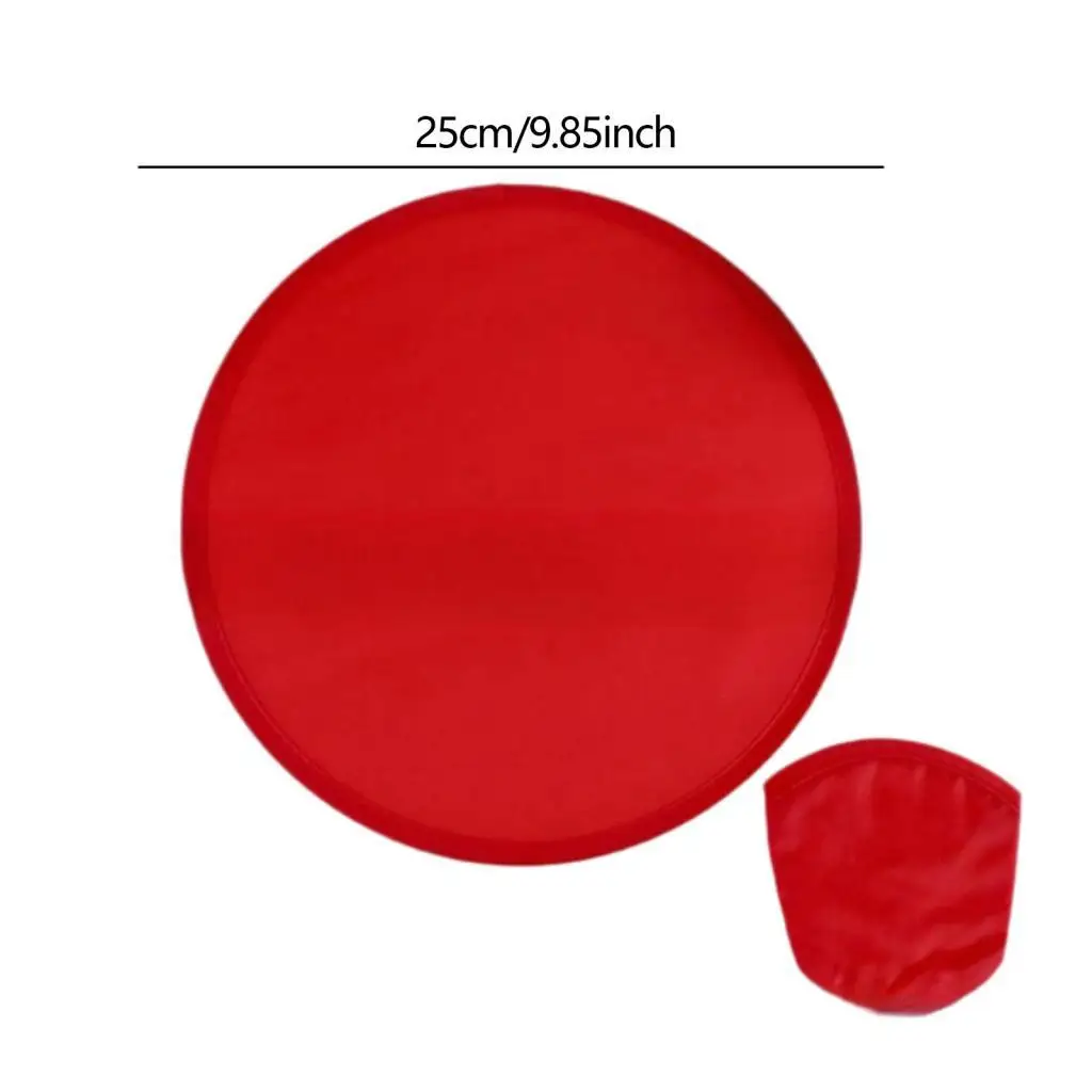 Handheld Folding Fan Foldable Round Polyester Disc with Storage Bag for Outdoor Activity Performance