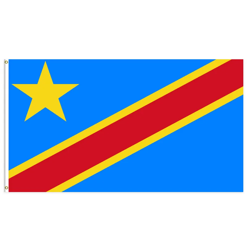 90x150cm Congo Flag The Democratic Republic of the Congo Flag Office/Activity/parade/Festival/Home Decoration