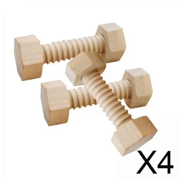 

4x3 шт. детские развивающие игрушки, сборка деревянной игрушки, деревянная винтовая гайка, практичная игрушка