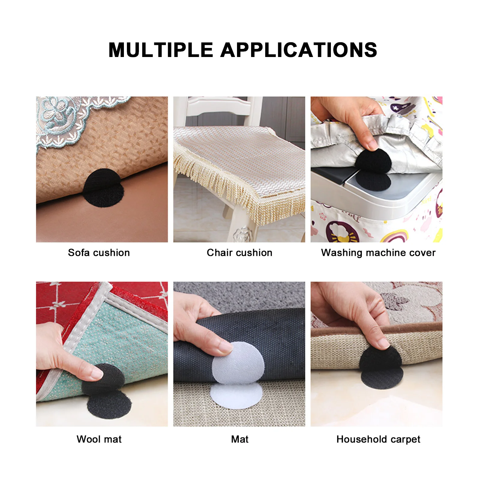 

25Pairs Anti-Slip Fixer for Sofa Cushions Non-Marking Suction Grippers for Chairs Benches Rugs Carpet Holders Skid-Resistant