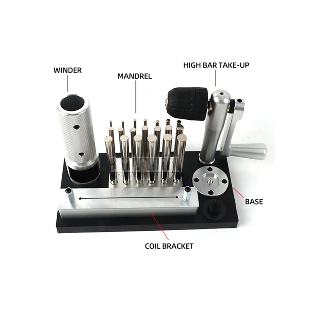Jump Ring Making Tools Steel Wire Drawing Tools Winding Machine Jewelry Tool With 20 Mandrel Accessories for Jewelry