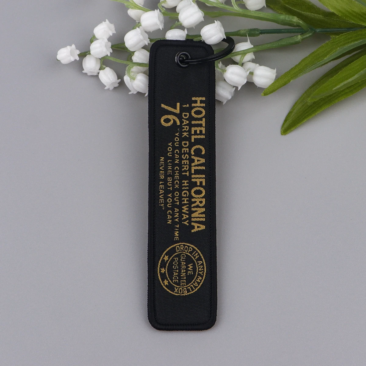 

1pcs 409The Getaway Car Embroidered Keys Tag For Car Motorcycles Keyring Pendant Keys Holder Fashion Accessories Gifts