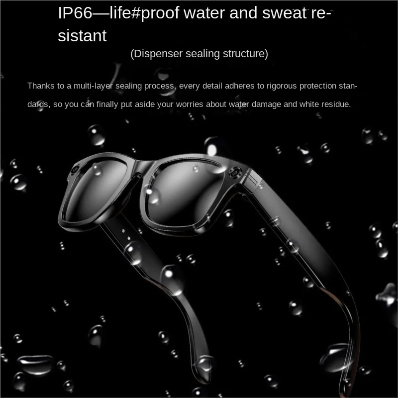 AI Intelligent Camera Recording AI Translation Bluetooth Glasses Camera HD Anti Shake Recognition Shooting Glasses DropShipping