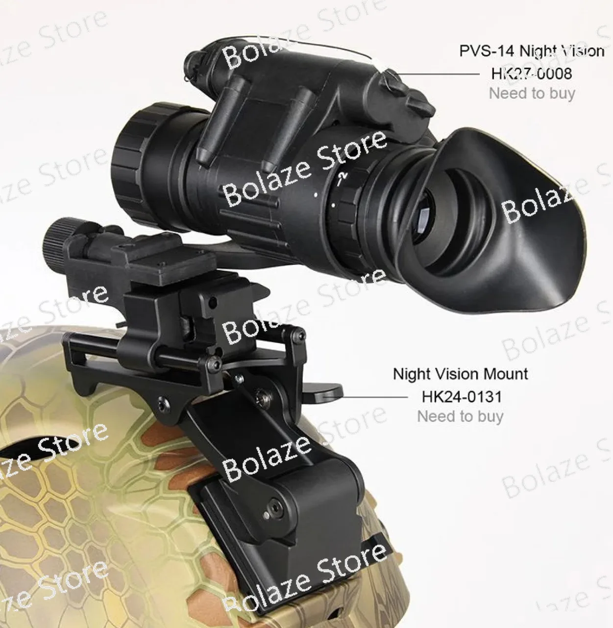 Imagem -03 - Digital Infrared Night Vision Monoftalmologia Visão Pvs 14 Night Vision Óculos Monocular Óptico Hk270008