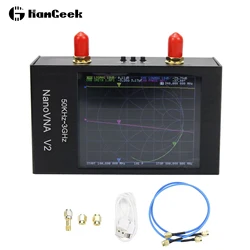 HamGeek NanoVNA V2 50KHz-3GHz Vector Network Analyzer Antenna Analyzer Metal Shell For Shortwave HF VHF UHF