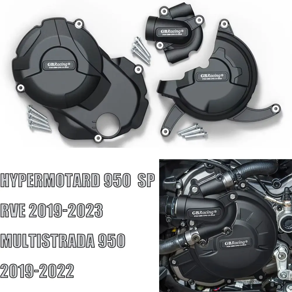 

For Ducati Hypermotard 950 / SP / RVE 2019-2023 Multistrada 950 2019-2022 Motorcycle Engine Protection Cover