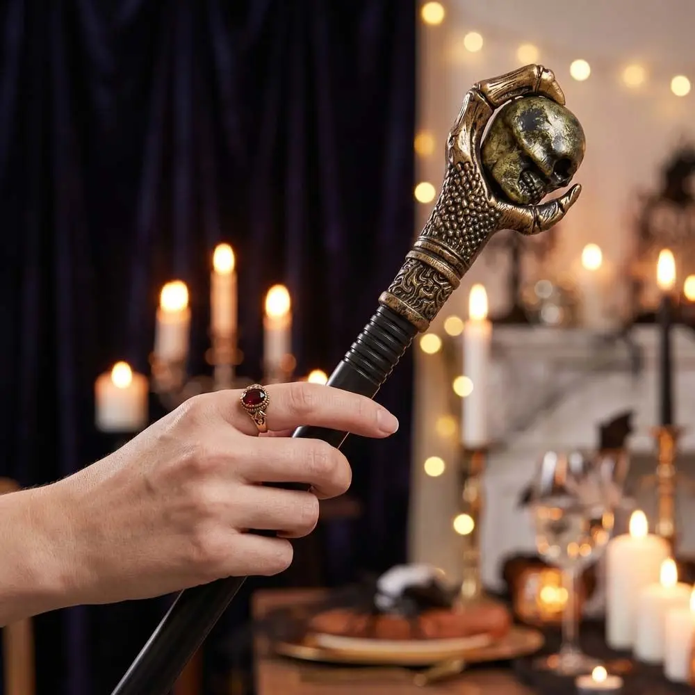 Plastic Pharaoh Claw Scepter Stage Performance Role Play Halloween Scepter Vintage Black Costume Cane Party Props