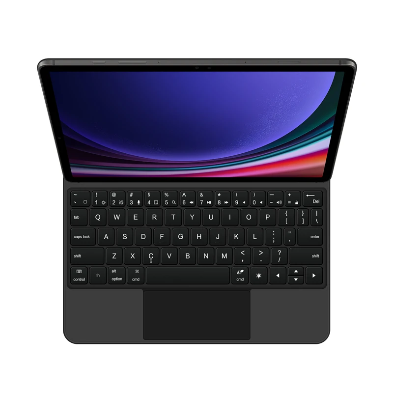 Imagem -03 - Teclado Mágico do Trackpad Capa do Livro Russo Francês Espanhol Samsung Galaxy Tab s9 fe 2023 10.9 S9fe Sm-x510 X516