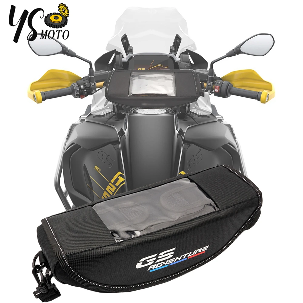 Embroidered LOGO Motorcycle Handlebar Waterproof Storage Travel navigation Bag For BMW R1250GS R1200GS R 1250 1200 GS ADVENTURE