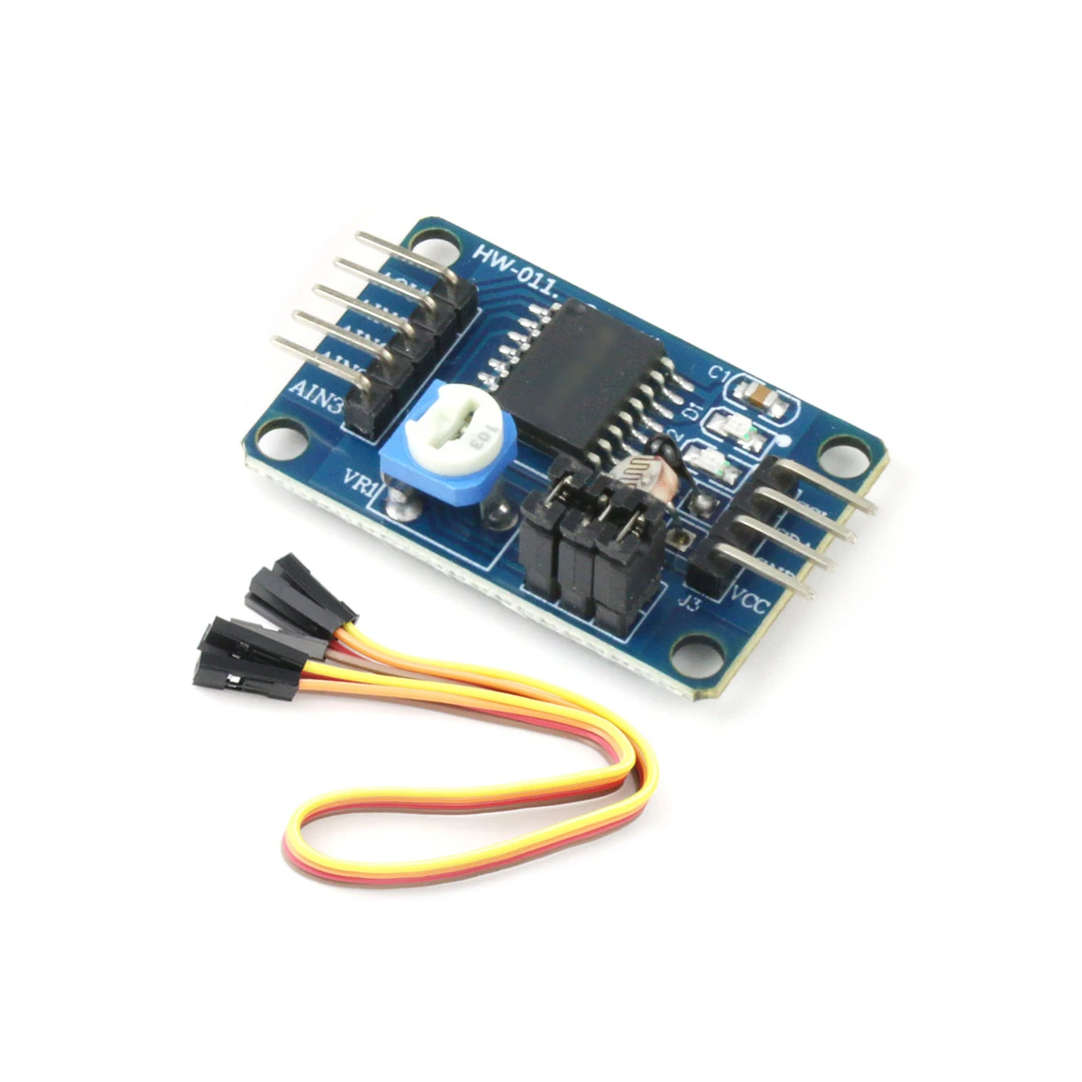 PCF8591 Chip ADC/DAC Converter Module (AD/DA Board) I2C Interface — Includes DuPont Cables