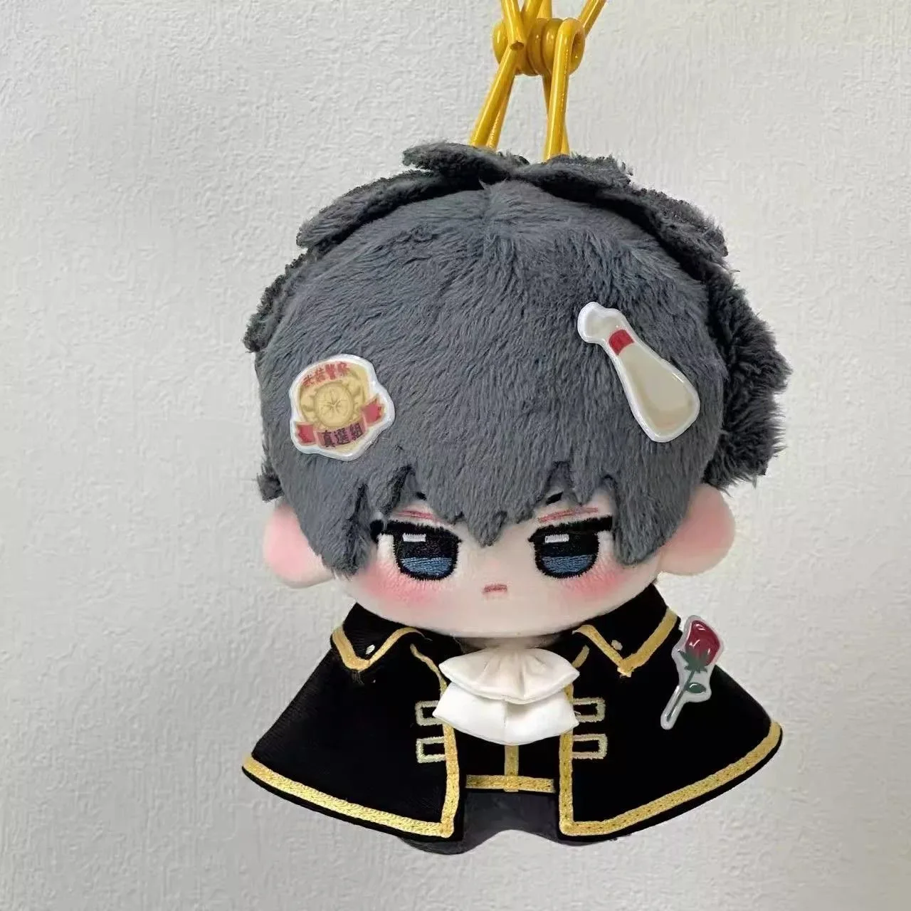 10 سنتيمتر فستان تأثيري عباءة القطن دمية فستان الفضة الروح مروحة دمية عباءة