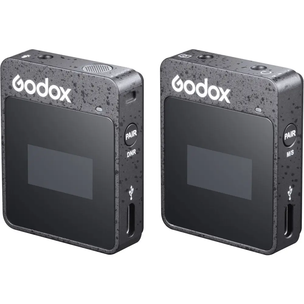 Компактная беспроводная микрофонная система Godox MoveLink II M1 для камер и смартфонов с 3,5 мм (2,4 ГГц, черная)