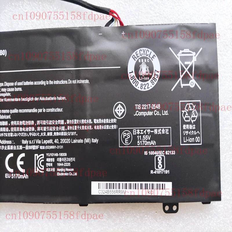 New AC17A8M Laptop Battery For Acer Spin 3 SP314-52 TMX30 TMX40-51-MG TMX40-51N1811 TravelMate X3410-M X3410-MG X40-51 Notebook - view 3