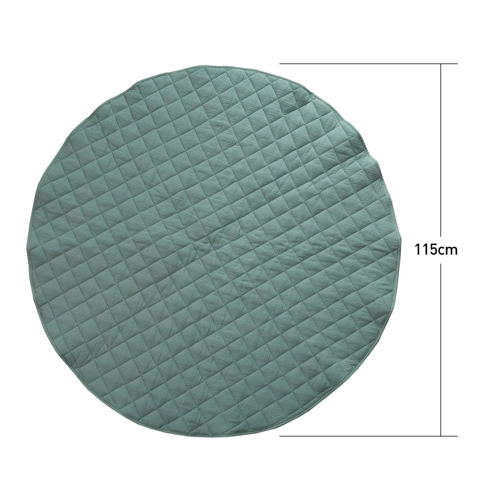 Couverture en coton à usages multiples pour enfants, couleur unie, diamant, latex, doux, rond, virus, simple, confortable