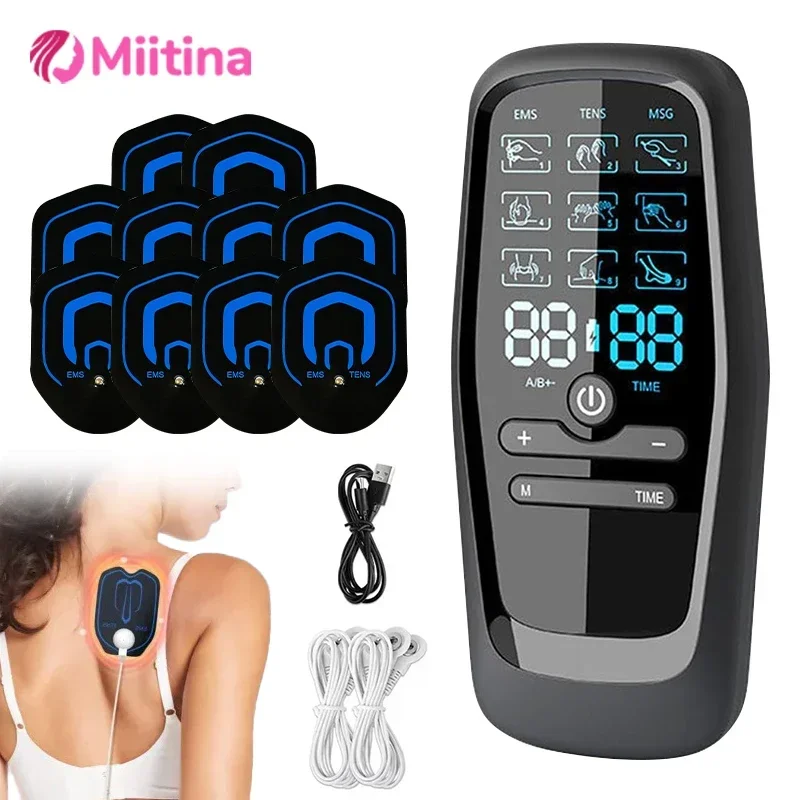 

Physiotherapy Tens Muscle Stimulator Electric EMS Acupuncture Digital Therapy Slimming Machine Electro Stimulator Body Massage