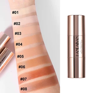 Doppelkopf-Gesichtsbronzer-Kontur-Stick-Creme-Make-up, dunkler Schattenhell, dauerhafter Concealer, blitzende Gesichtsbehandlung, Pinselkontur 7 Hauptverkäufe Illuminator Creme - №6