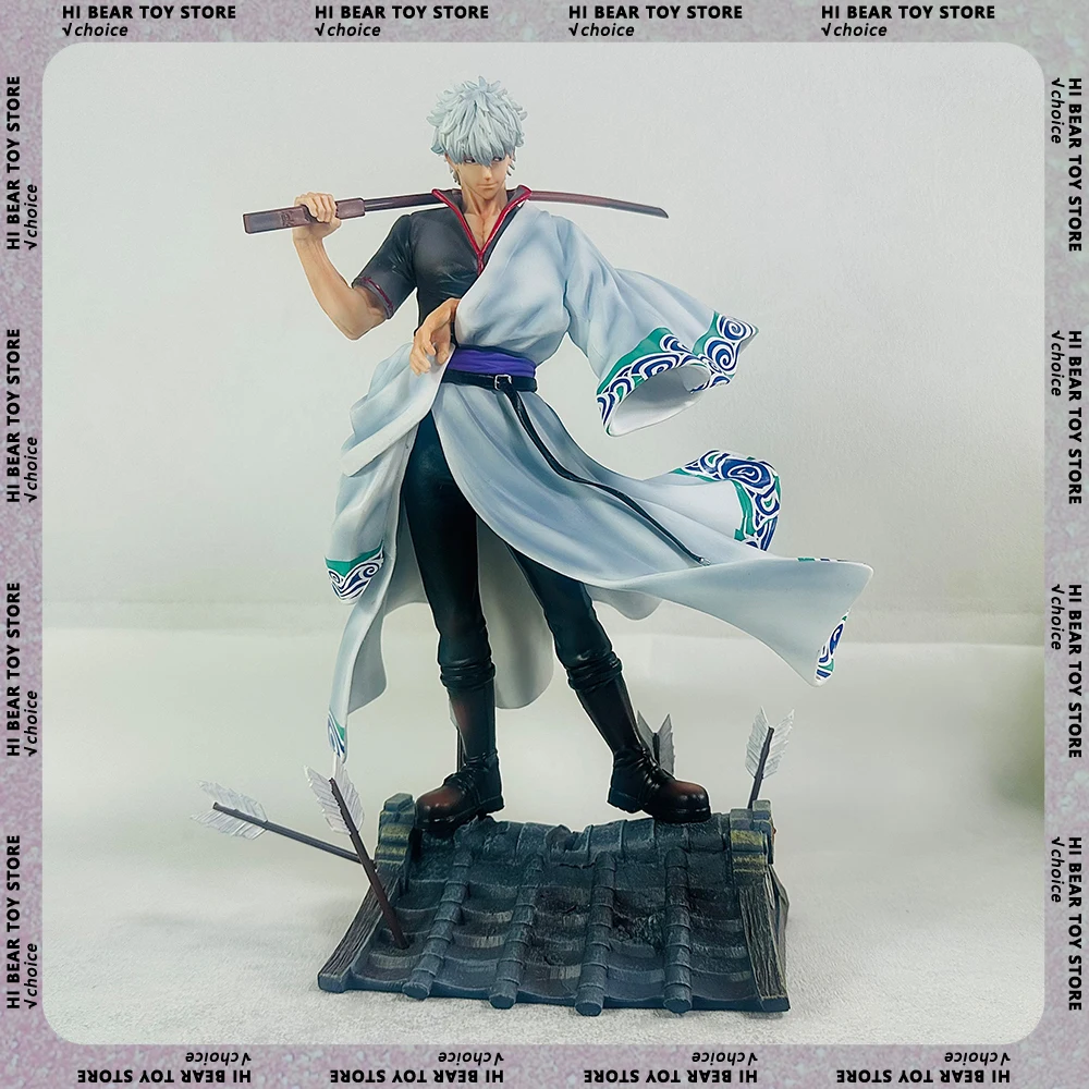 

30cm Anime Gintama Figure Sakata Gintoki Figures Action Figurine Doll Desk Decora Statue Collection Model Kid Toy Birthday Gifts