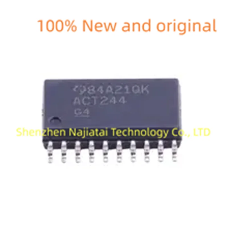 10PCS/LOT 100% New Original SN74ACT244DWR 74ACT244SCX ACT244 SOP20-7.2 IC Chip