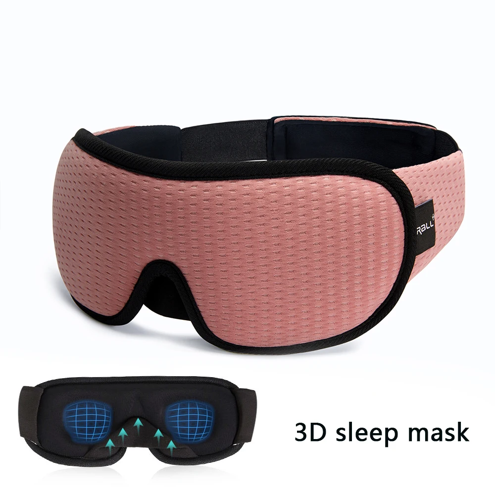 

New Brand 3D Sleeping Mask Block Out Light Sleep Mask For Eyes Slaapmasker Eye Shade Blindfold Sleeping Aid Face Mask Eyepatch