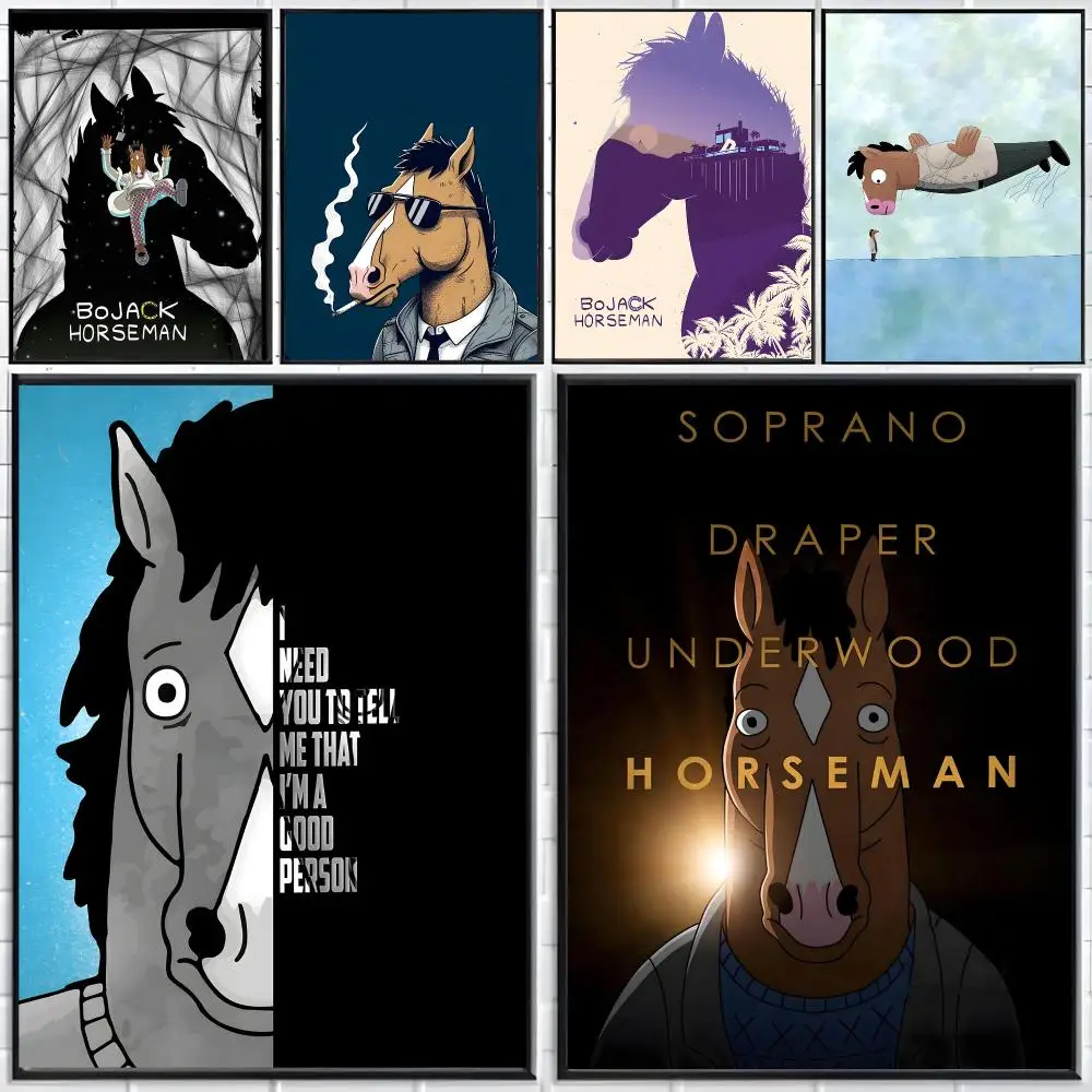 Animation Drama B-BoJack Horseman Poster Distinct Home Decor Concepts Chic Indoor Art Pieces