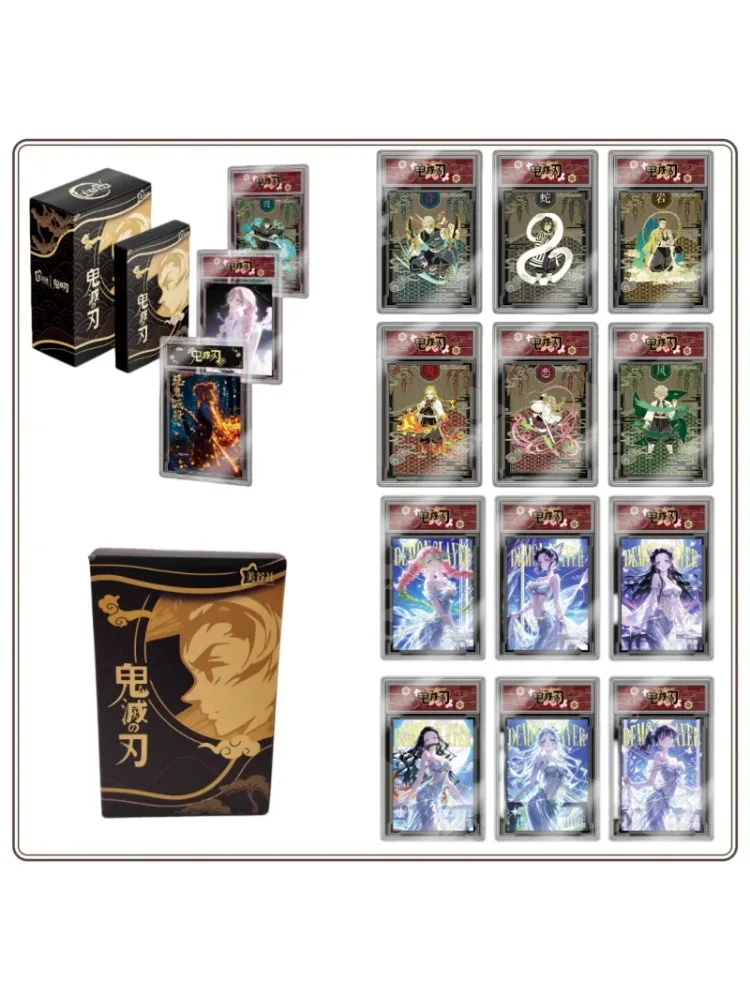 Original Demon Slayer: Kimetsu No Yaiba Sammelkarten Vol.1 - Sammlung klassischer Anime-Charaktere Gedenkkarten