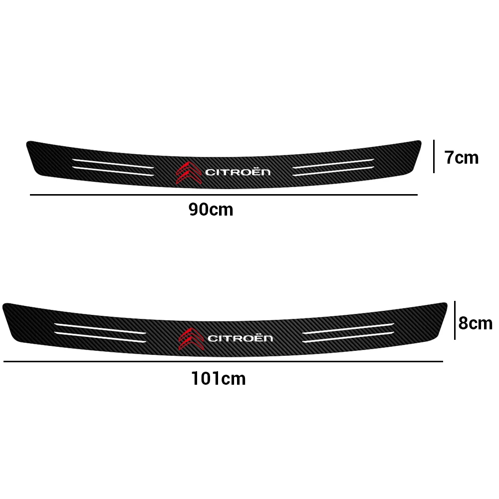 1PCS Car Rear Bumper Trunk Anti-scratch Protector Sticker For Citroen C1 C2 C3 C4 Picasso C4L C-ELYSEE Xsara Cactus C6 Berlingo