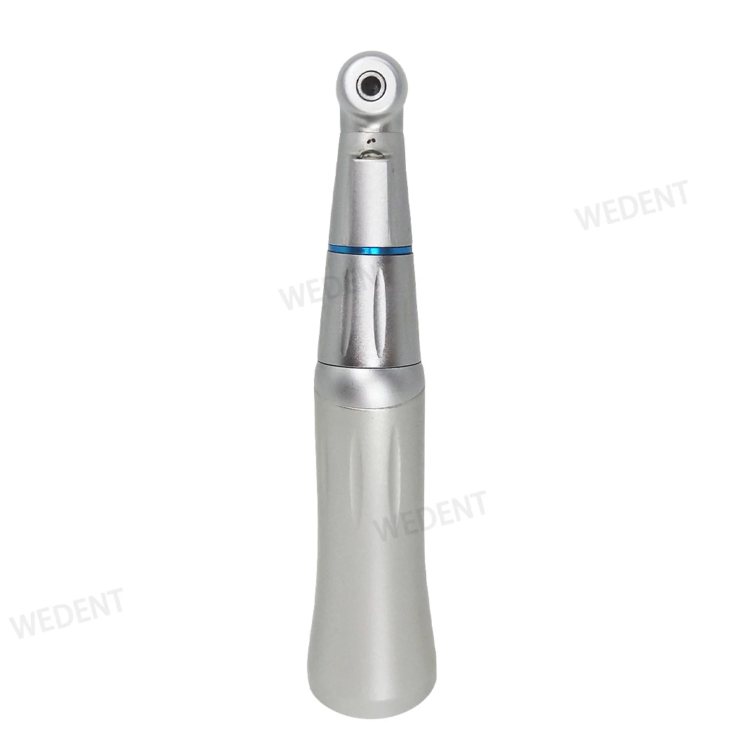 

Handpiece Internal Single Water Spray 1:1 Contra Angle With LED Light E-Type Blue Ring Low Speed