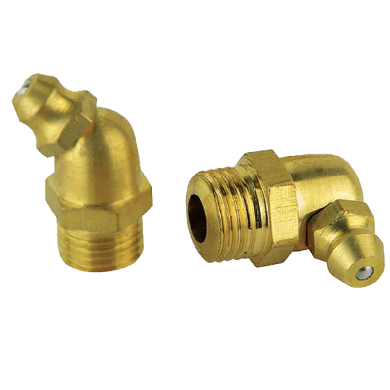 Copper grease nipple joint type oil pressing cup 7940.2 bent grease nipple DIN71412BC