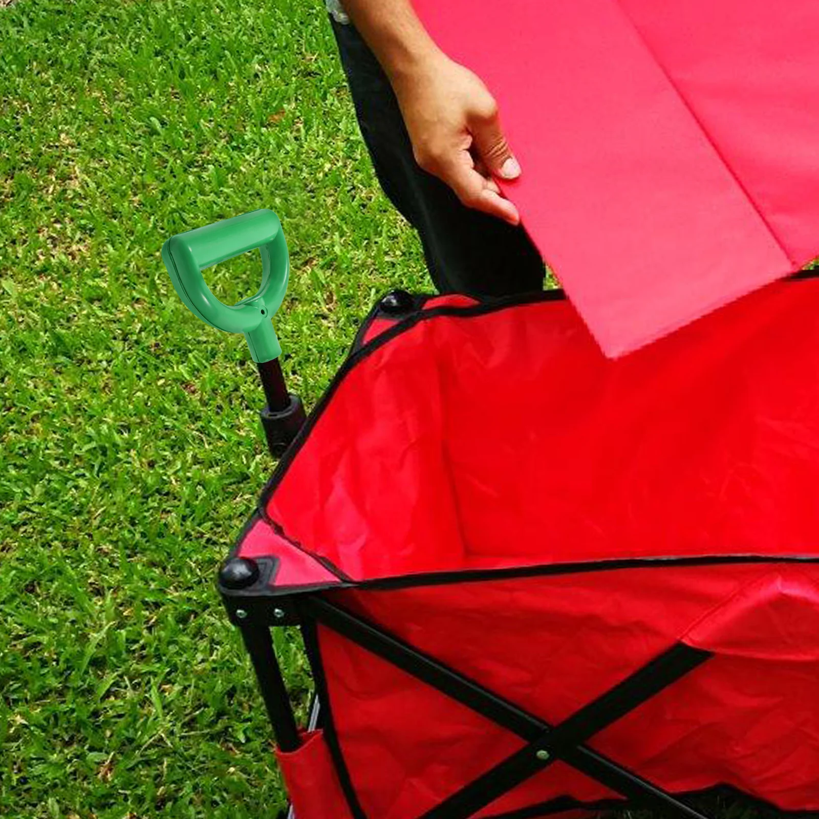 

Reusable Camping Cart Handle Lightweight Portable Adjustable Length Replacement Wagon Push Handle Trolley Accessory Gardening