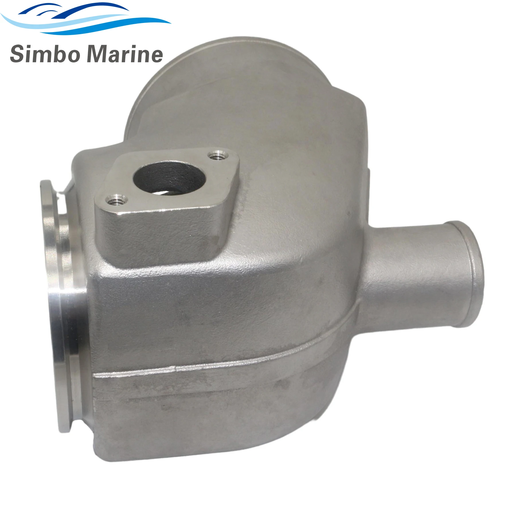 For Volvo Penta AD31 AD41 KAD43 KAD44 KAMD42 TAMD42 Motors 861289 Exhaust Mixing Elbow W/ 842993 V Clamp Replace 851289 21325765
