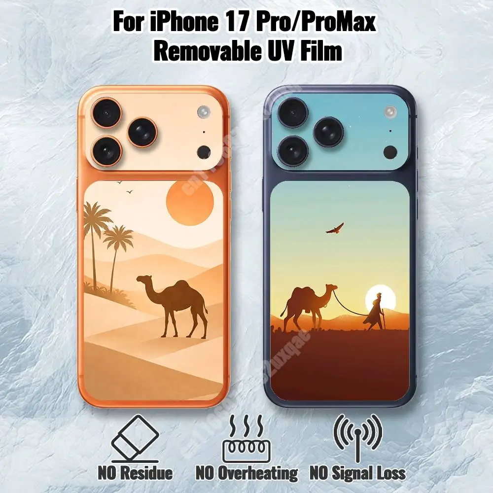 

Boho Desert Camels Removable UV Film for iPhone 17 Pro 17 ProMax Protective Sticker