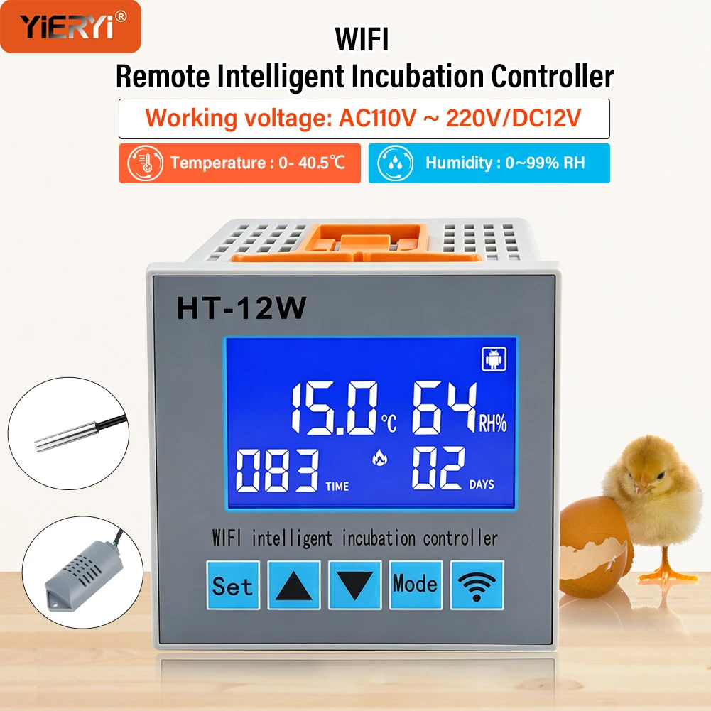 yieryi-ht-12w-wifi-smart-egg-incubator-controller-automatic-thermostat-humidistat-ac110v-220v-dc12v-brooder-hatching-machine