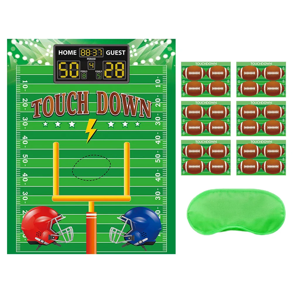 1Set Football Poster Board Game American Football Theme Party Supplies Decorations Sports Birthday Rugby Game Day Accessories