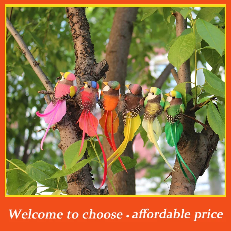 

[New]1pc new Garden Prop DIY Decoration Swallow Tail Bird Clip Handmade Simulation Bird Creative Lawn Branch Figurine Ornament