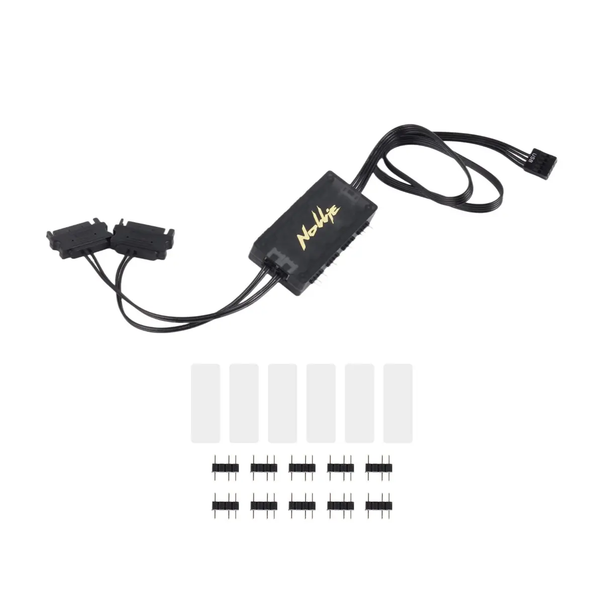 A40I  8Port 5V 3PIN Addressable ARGB Controller Support SignalRGB OpenRGB SATA Power for Extended Motherboard Interface