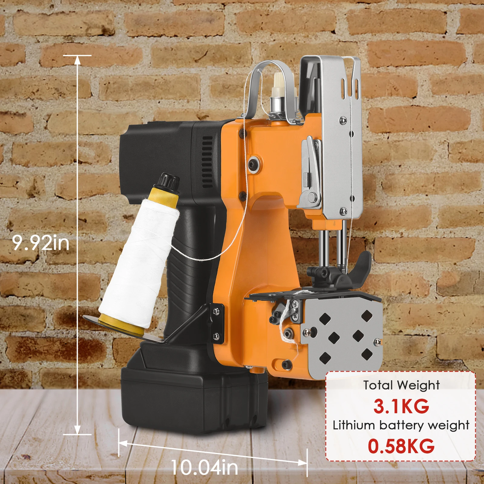 Imagem -05 - Máquina de Costura de Bolsa de Mão Máquina de Embalagem Industrial Elétrica Máquina de Costura de Bolsa Portátil Bateria de Lítio 2200 Mah