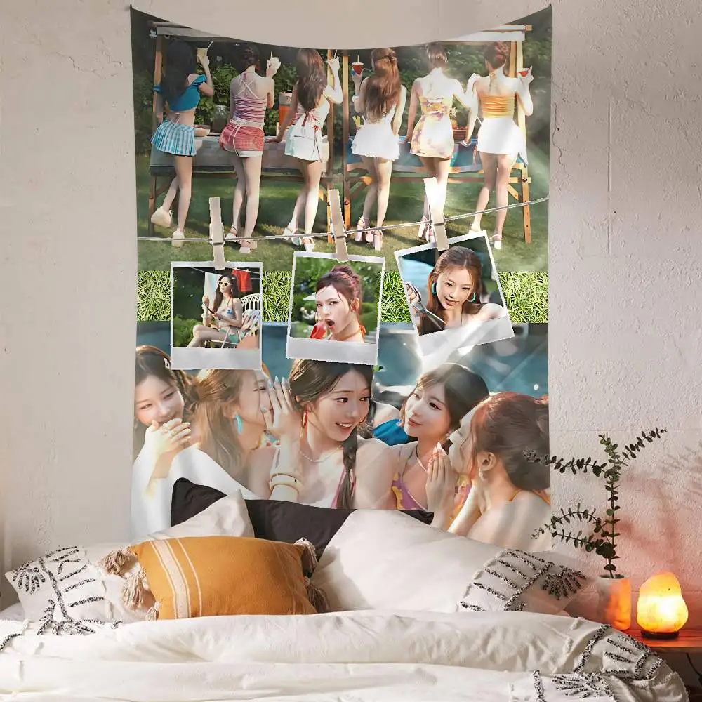 Kpop Cool B-Babymonsteres Singer Hippie Wall Hanging Tapestries Bohemian Wall Tapestries Mandala INS Home Decor