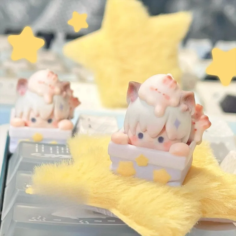 

Original Xavier Theme Keycaps Kawaii Clay Customised DIY Handmade Artisan Key Caps for Mechanical Keyboard Accessories Gifts