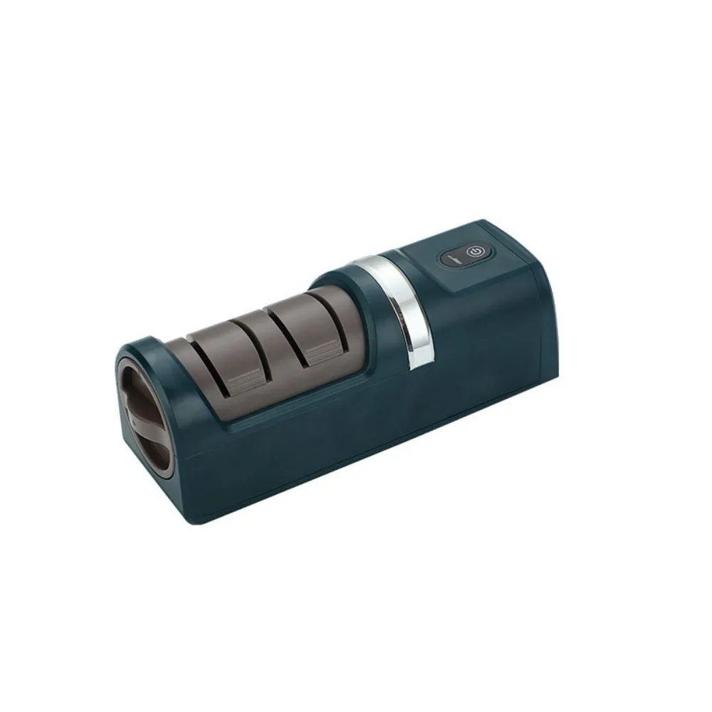 

ABS Wireless Electric Cutter Sharpener Coarse and Fine Rechargeable Sharpening Stone Quick Polishing Household Cutter Whetstone