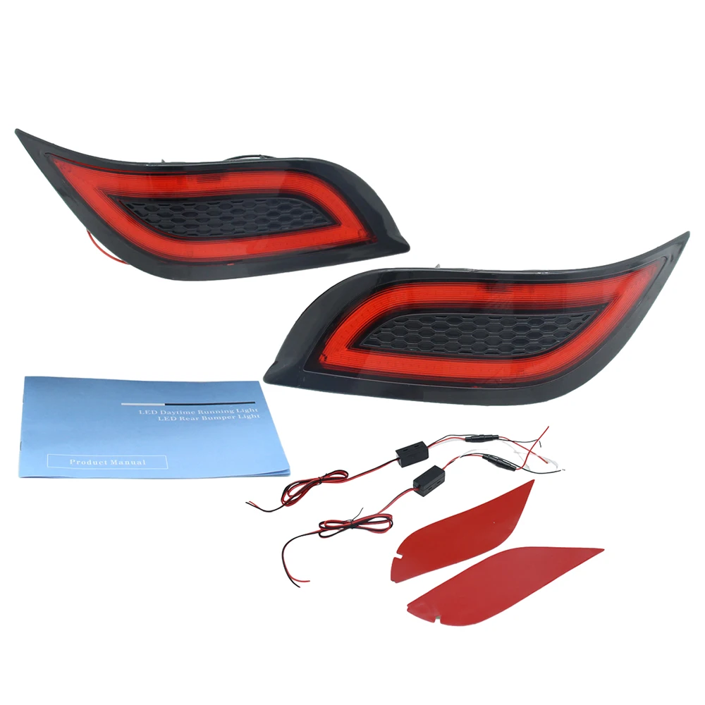 

Car LED Rear Brake Light 12V LED ABS Bumper Lamp Suitable for Toyota Vios 2015